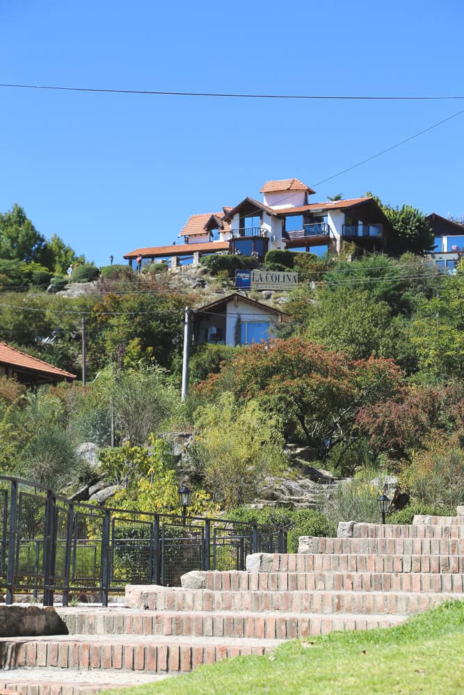 A restaurant on top of a hill
