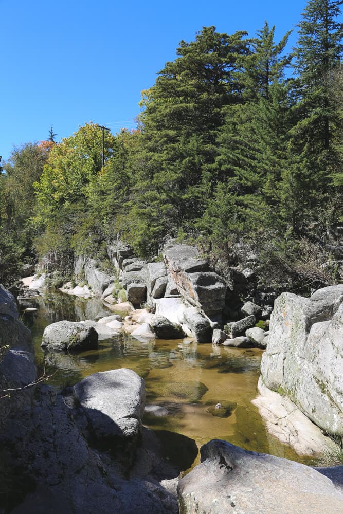 Boulders in a creek