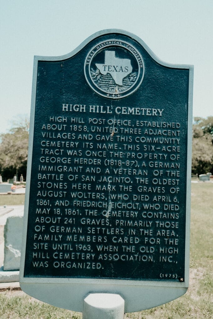 A historic marker and plaque