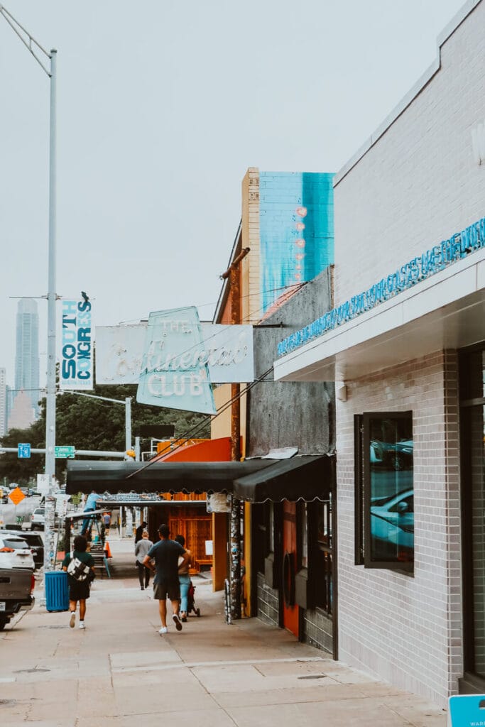 Store fronts in Austin Texas