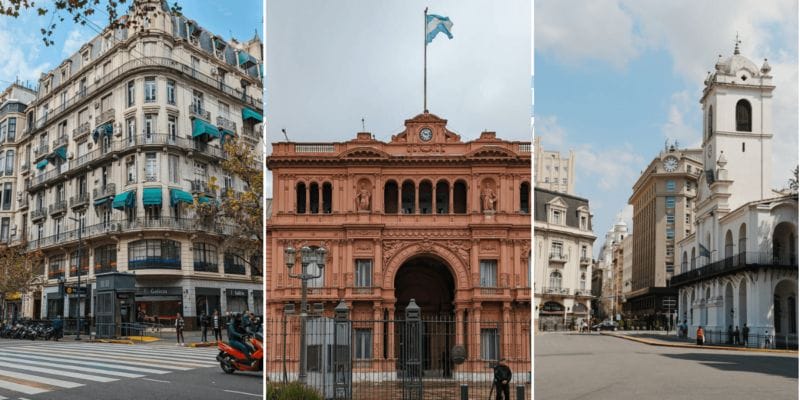 Avenida de Mayo Collage of three photos